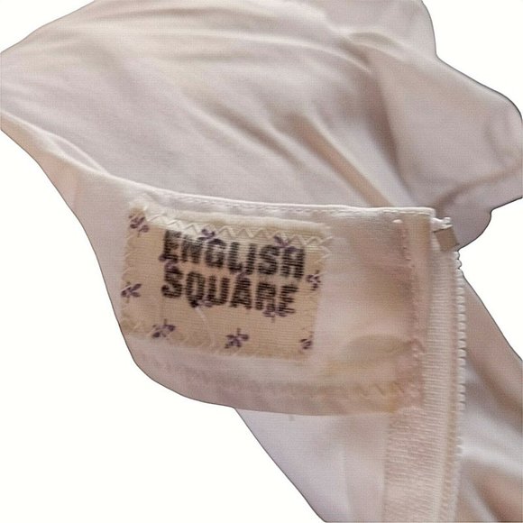 Vintage Square Dancing Dress Swing Polka Dot Floral  Handmade Size 12 - Picture 10 of 10